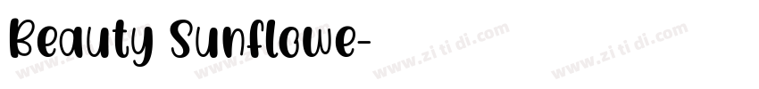 Beauty Sunflowe字体转换